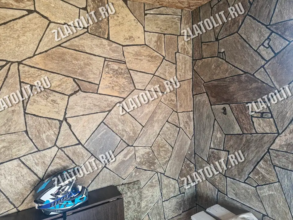 плитняк златолит Старый город для мощения и облицовки в наличии от производителя